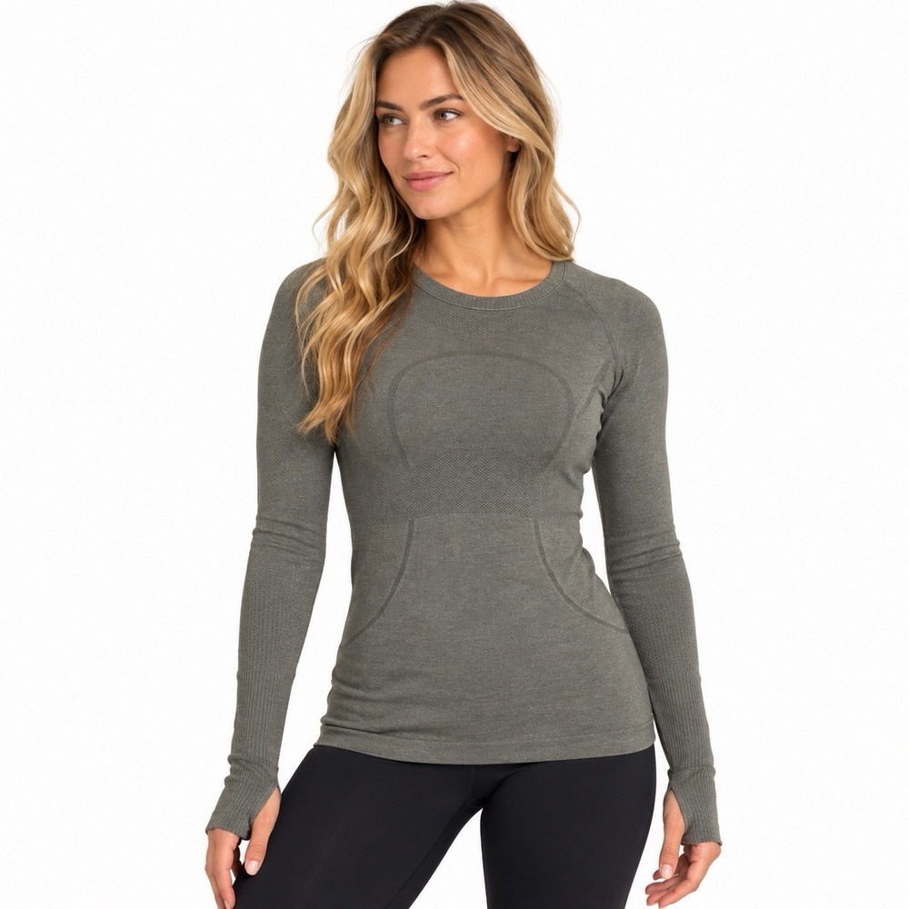 Lululemon Long Sleeve Swiftly Tech Olive Green 4